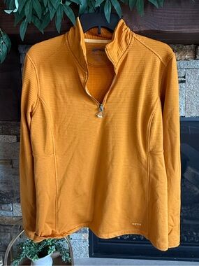 Orvis Pullover Sweater in Golden Orange